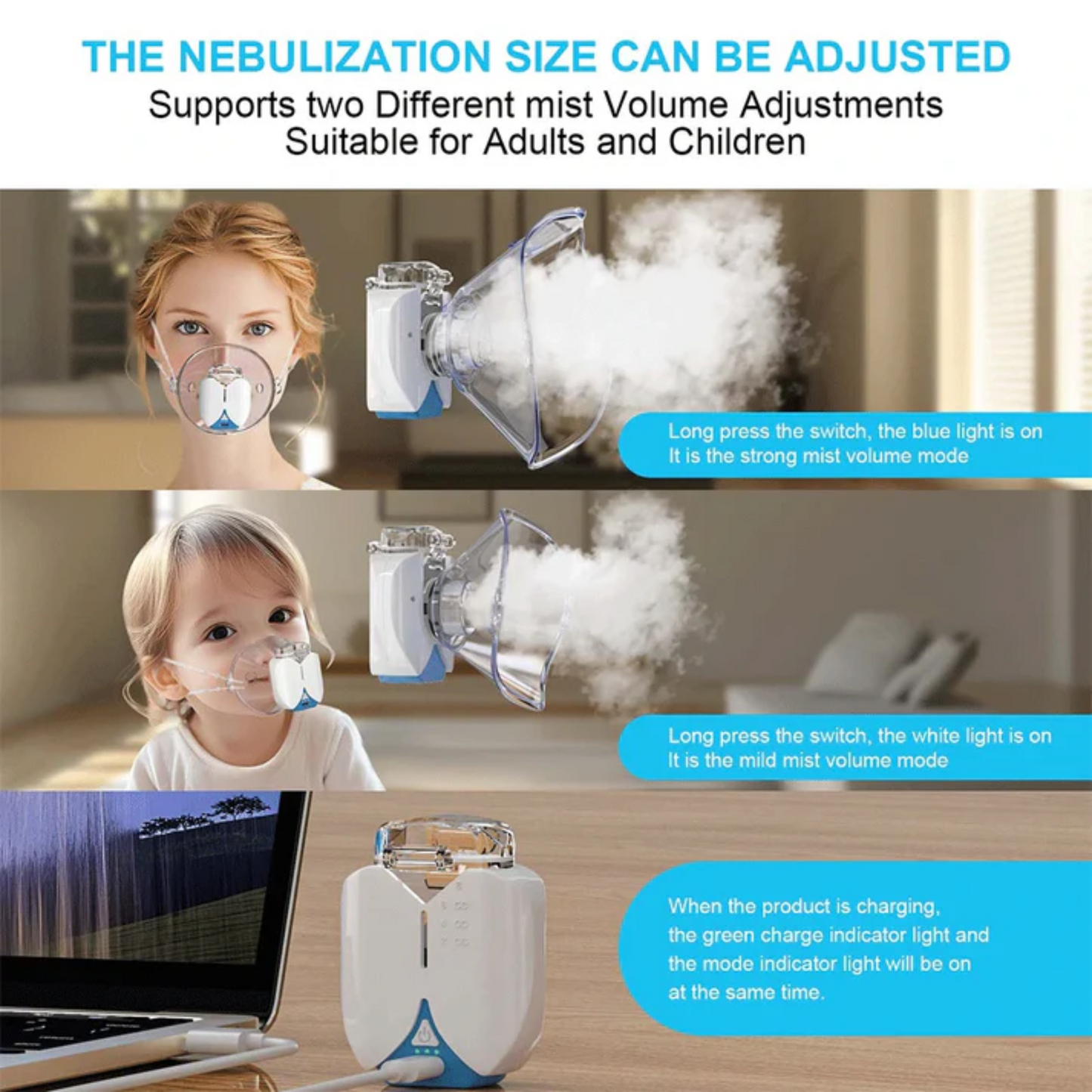 BreatheEase Mini Portable Nebulizer