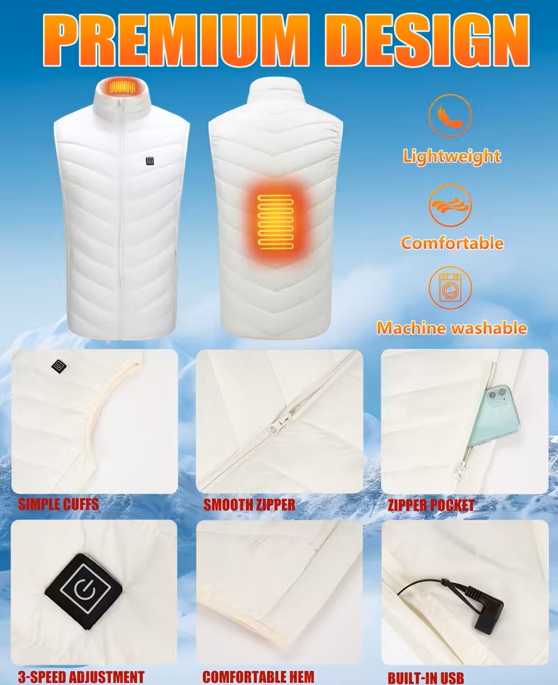 USB Heated Vest For Men & Women