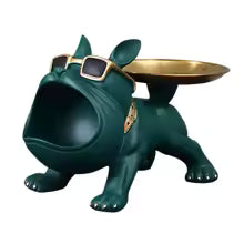 Charming Bulldog Storage Sculpture