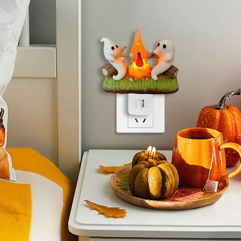 Ghostly Campfire Night Light