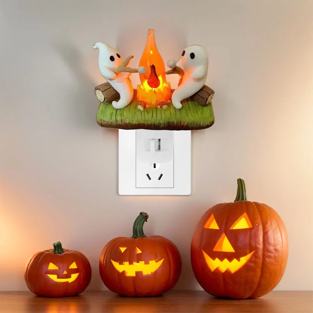 Ghostly Campfire Night Light