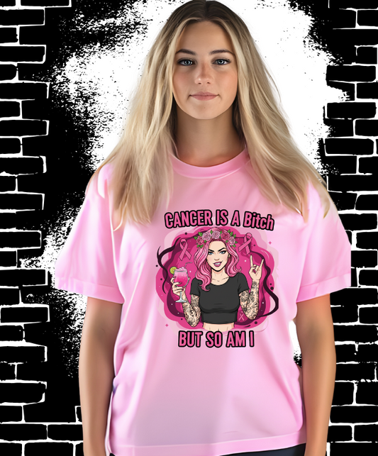 Bold Cancer Awareness T-Shirt | Empowering V-Neck Tee for Fighters