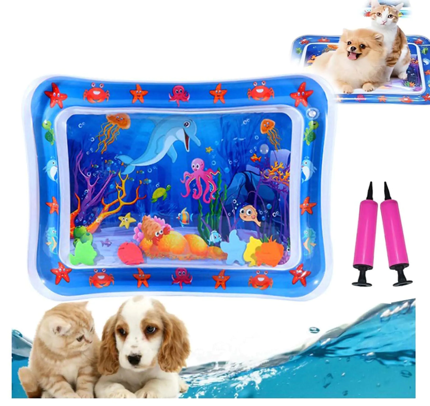 Water Sensory Play Mat for Small Dogs & Cats