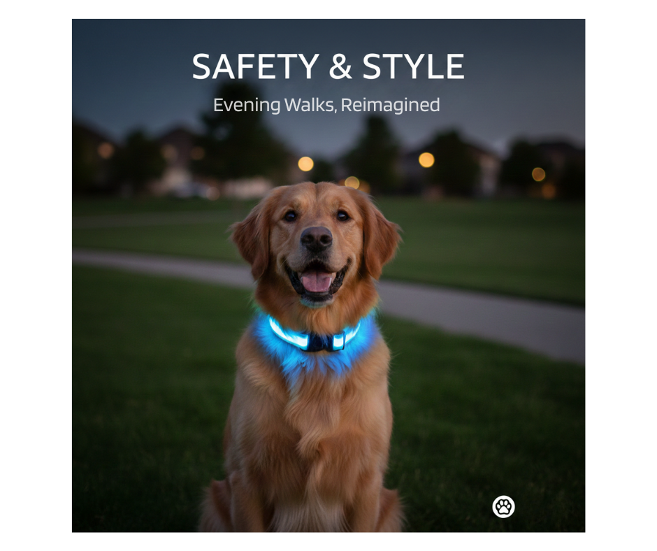 GlowSafe™ LED Night Dog Collar