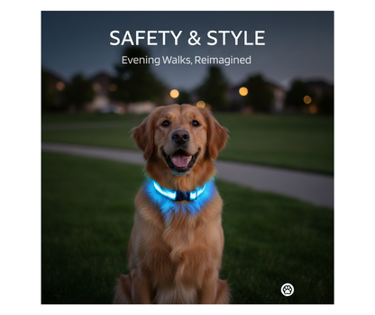 GlowSafe™ LED Night Dog Collar