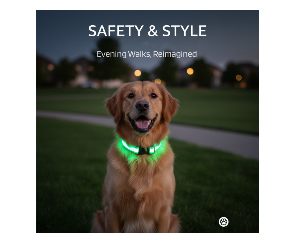 GlowSafe™ LED Night Dog Collar