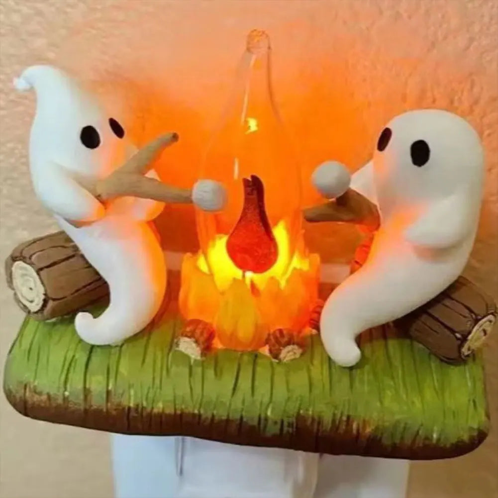 Ghostly Campfire Night Light