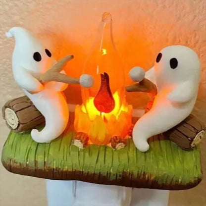 Ghostly Campfire Night Light