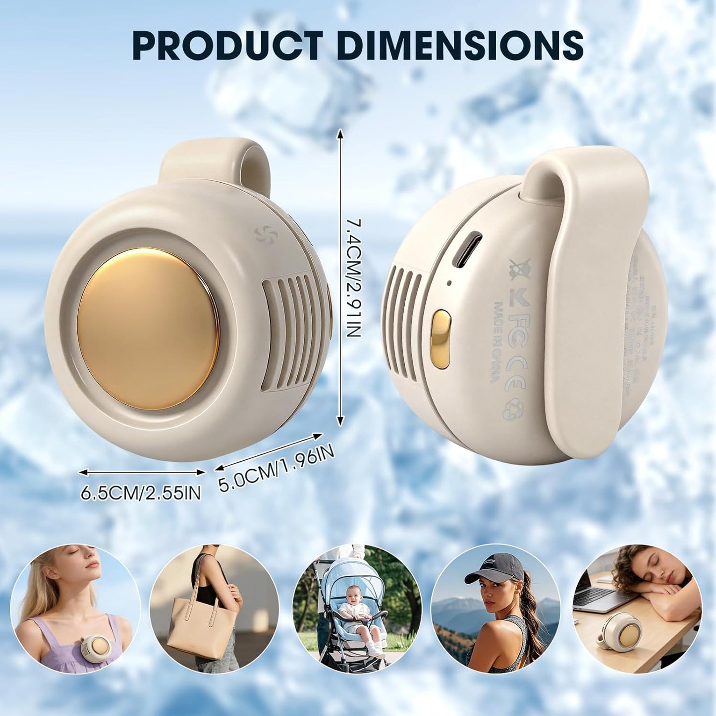 Clip-on Cool Breeze Mini Fan
