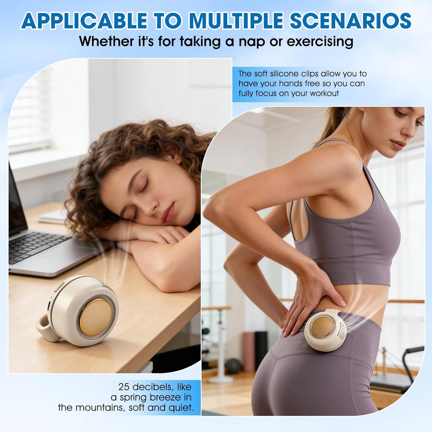 Clip-on Cool Breeze Mini Fan