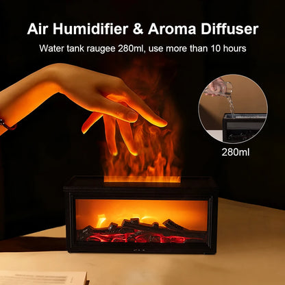 CozyFlame™ Desktop Aroma Diffuser and Humidifier