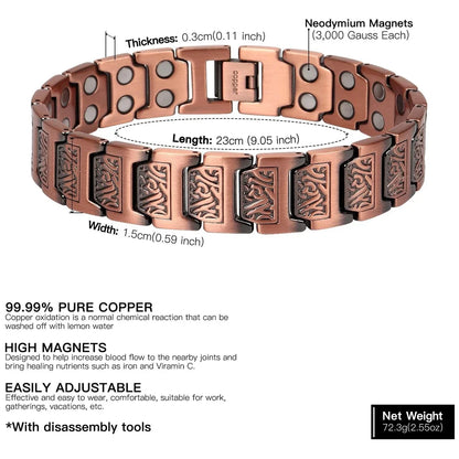 Magnetic Copper Energy Bracelet