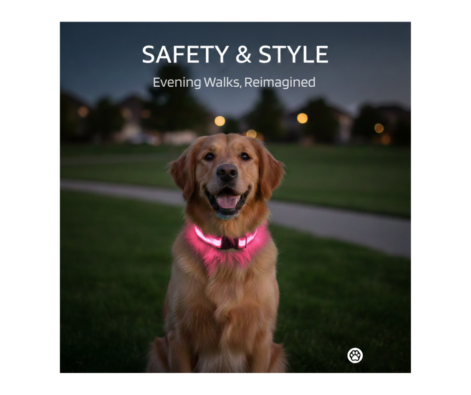 GlowSafe™ LED Night Dog Collar