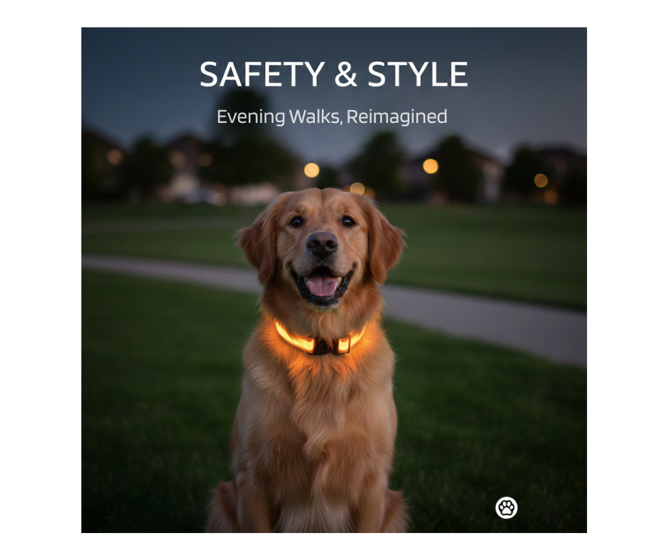 GlowSafe™ LED Night Dog Collar
